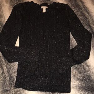 Sparkling black sweater